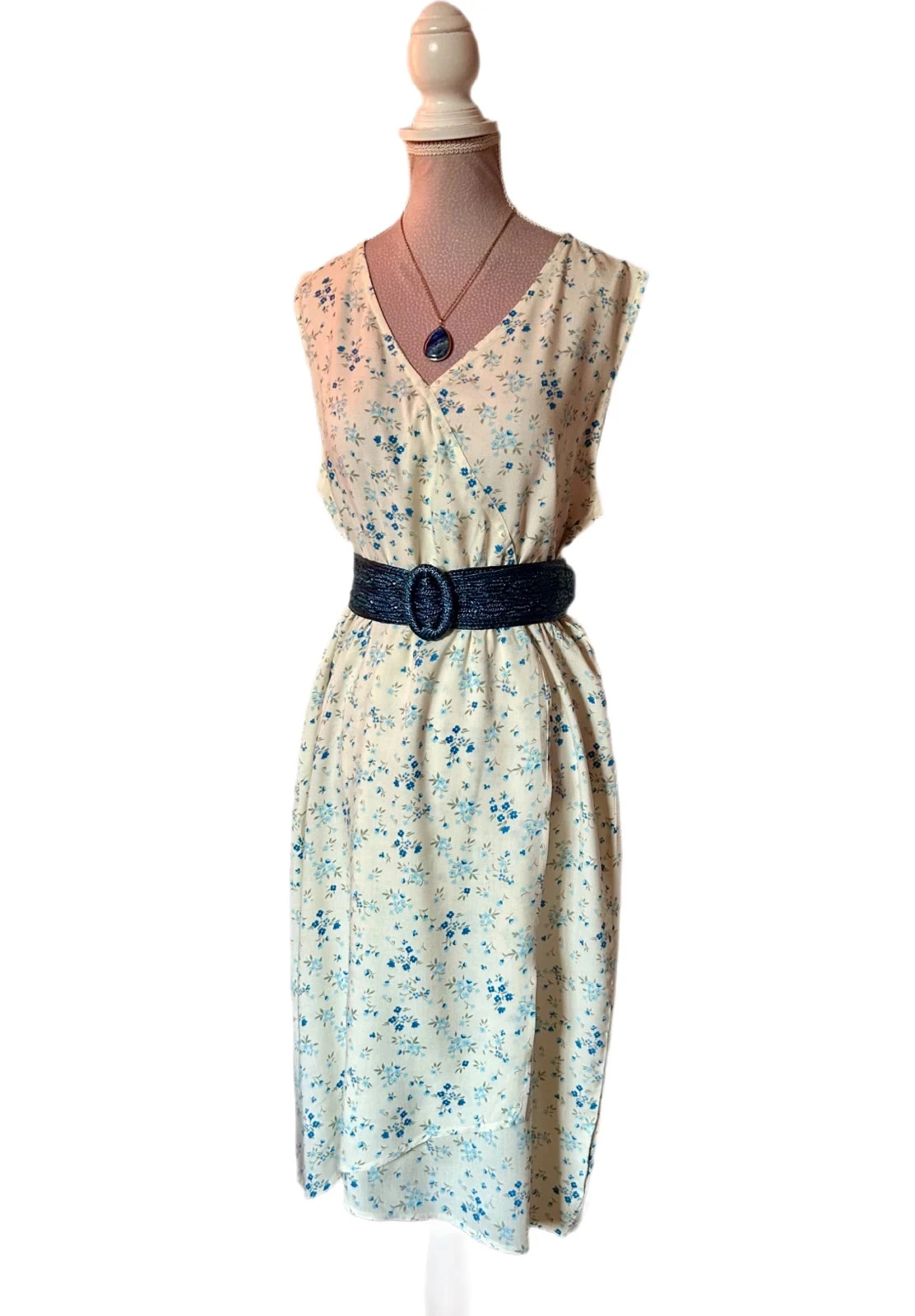 🩵🌿Vestido floral Amy Jane London boêmio cottagecore campestre pradaria romântico floral M/38🌿🩵 – photo 5